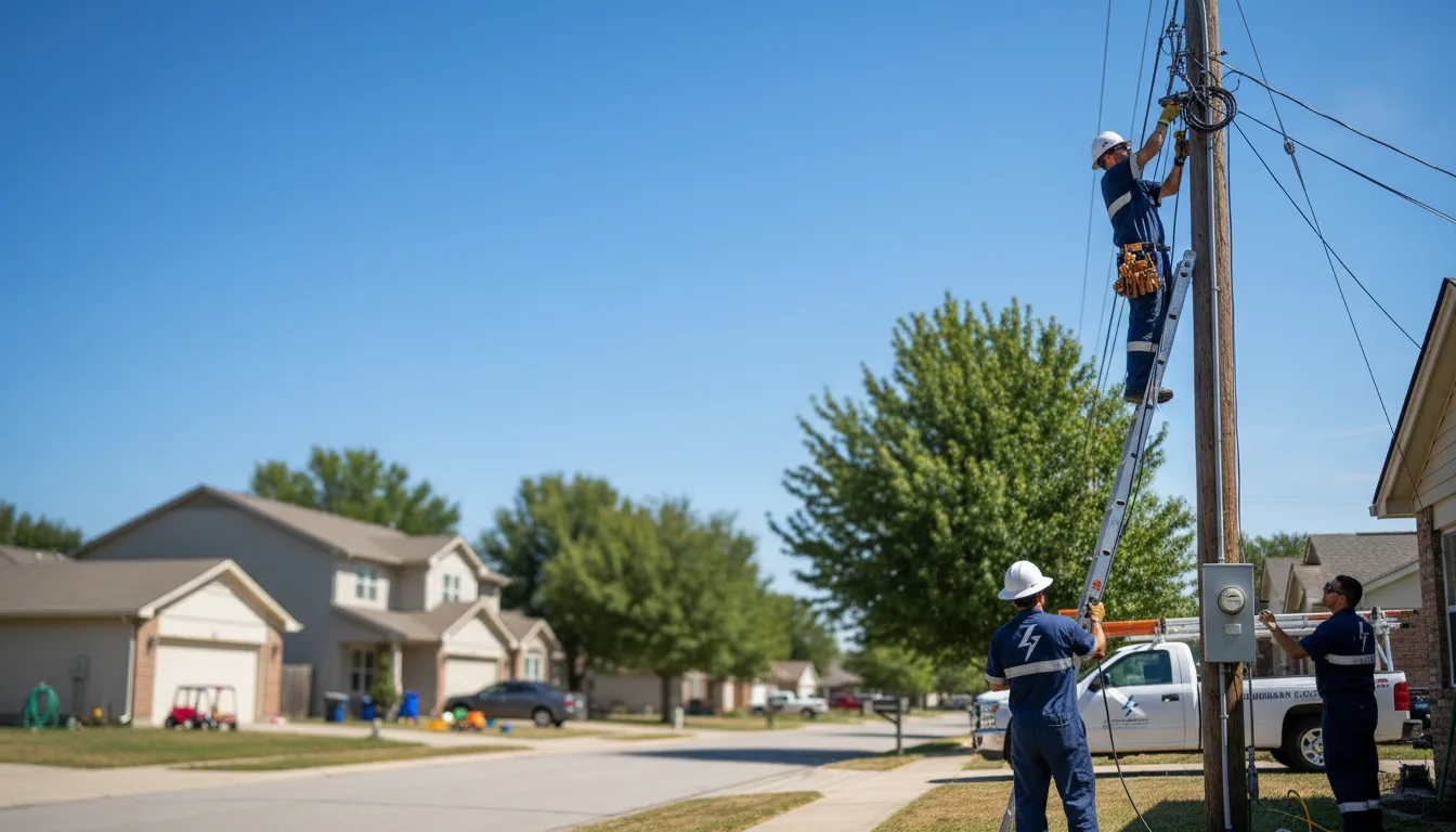 Residential electrician providing installation services in Busby, MT
